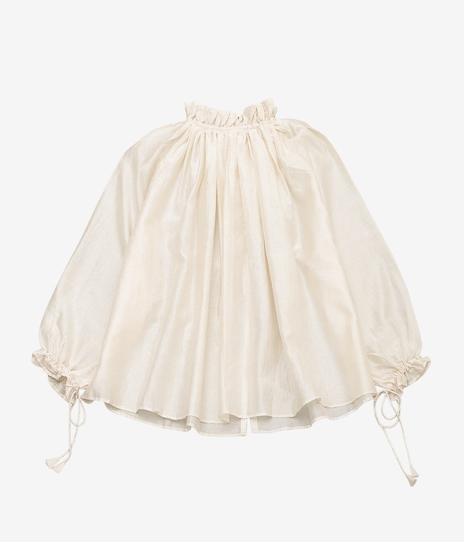 PAU THONGVIRD "UMA Drawstring Shirt" (OFF WHITE)