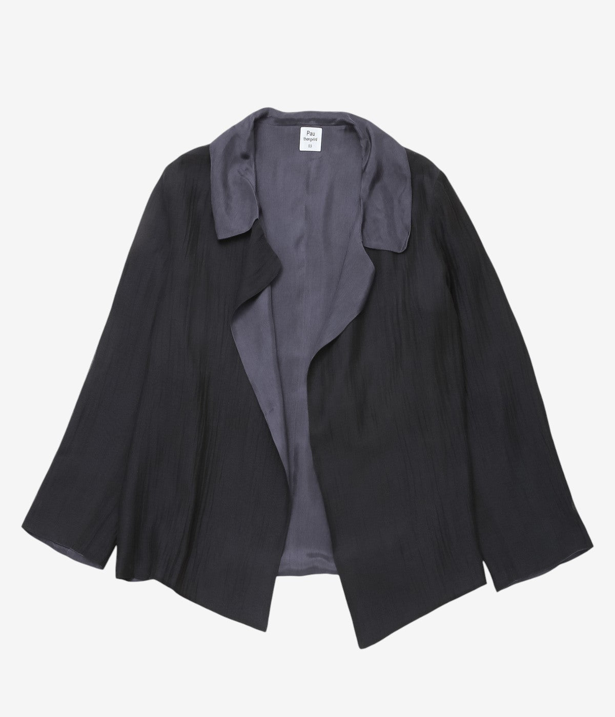 PAU THONGVIRD "ZENA Reversible Jacket" (BLACK / DK NAVY)