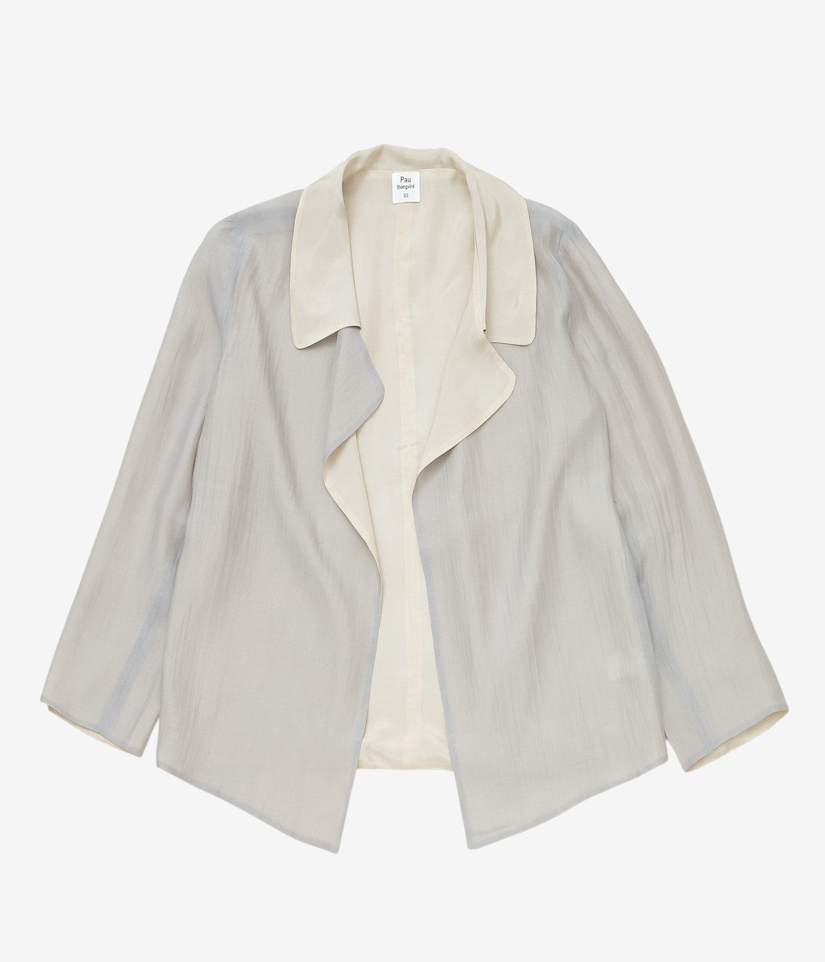 PAU THONGVIRD "ZENA Reversible Jacket" (TOPE / PALE BLUE)