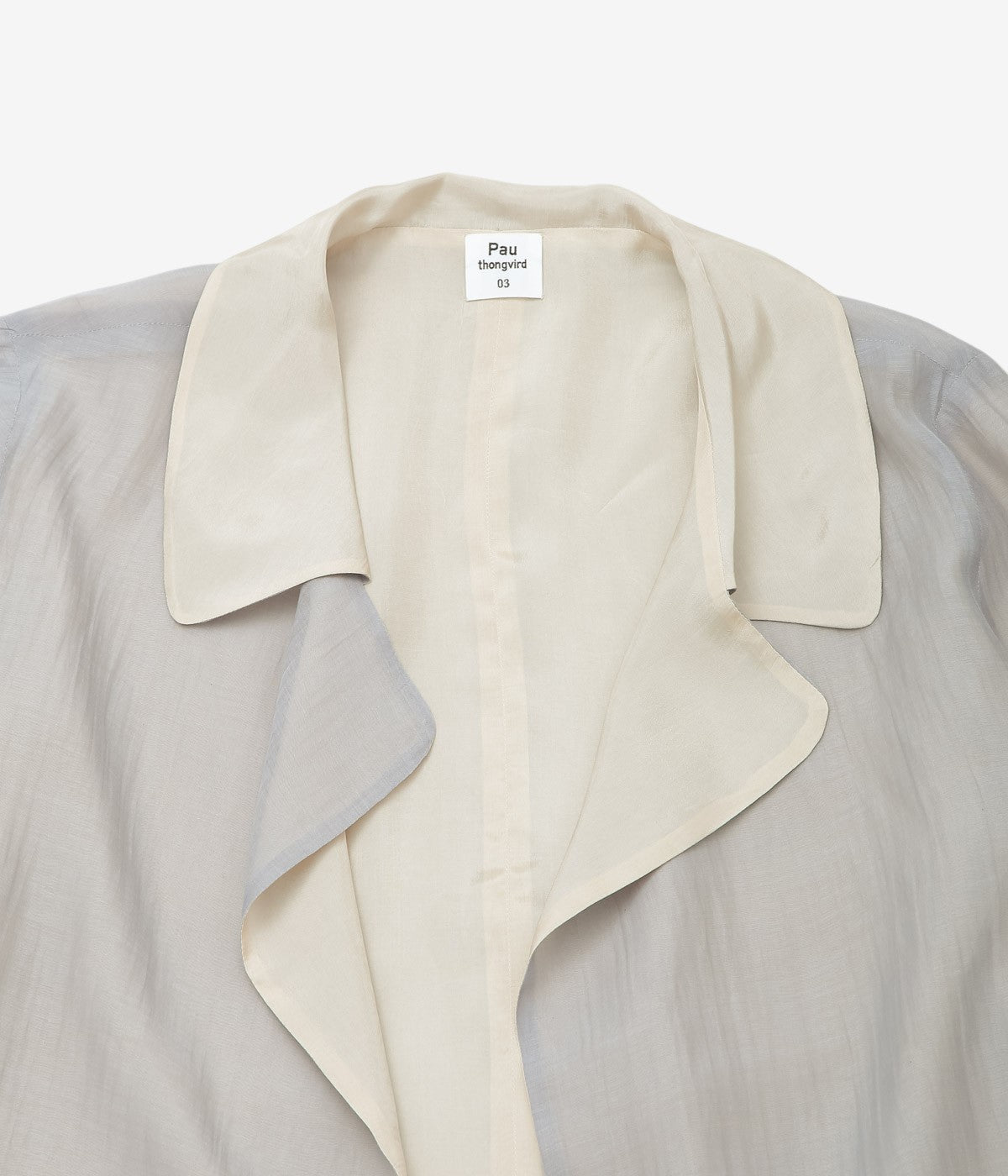 PAU THONGVIRD "ZENA Reversible Jacket" (TOPE / PALE BLUE)
