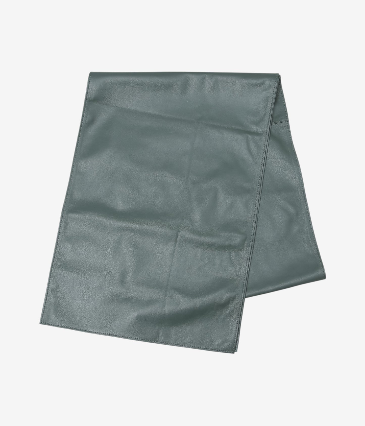 PIEN STUDIOS "LEATHER SCARF" (THYME)