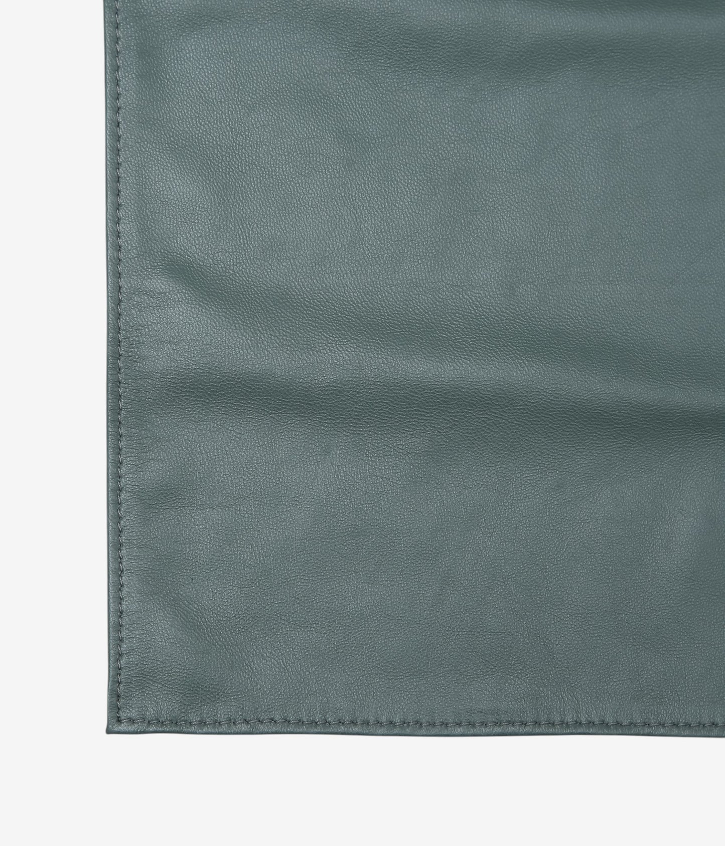 PIEN STUDIOS "LEATHER SCARF" (THYME)