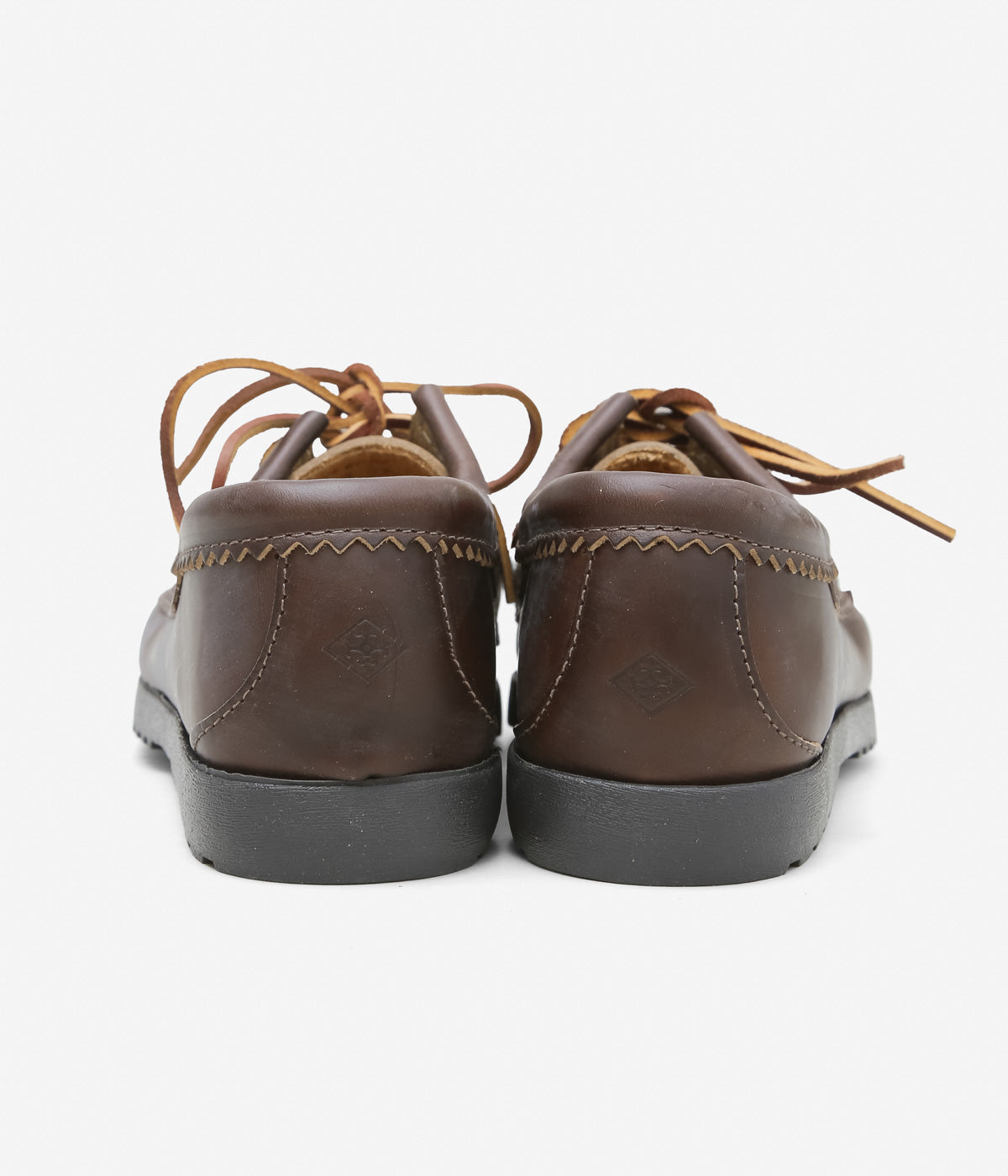 QUODDY TRAIL MOCCASIN "BLUCHER (COMFORT LUG SOLE)" (BROWN LEATHER)