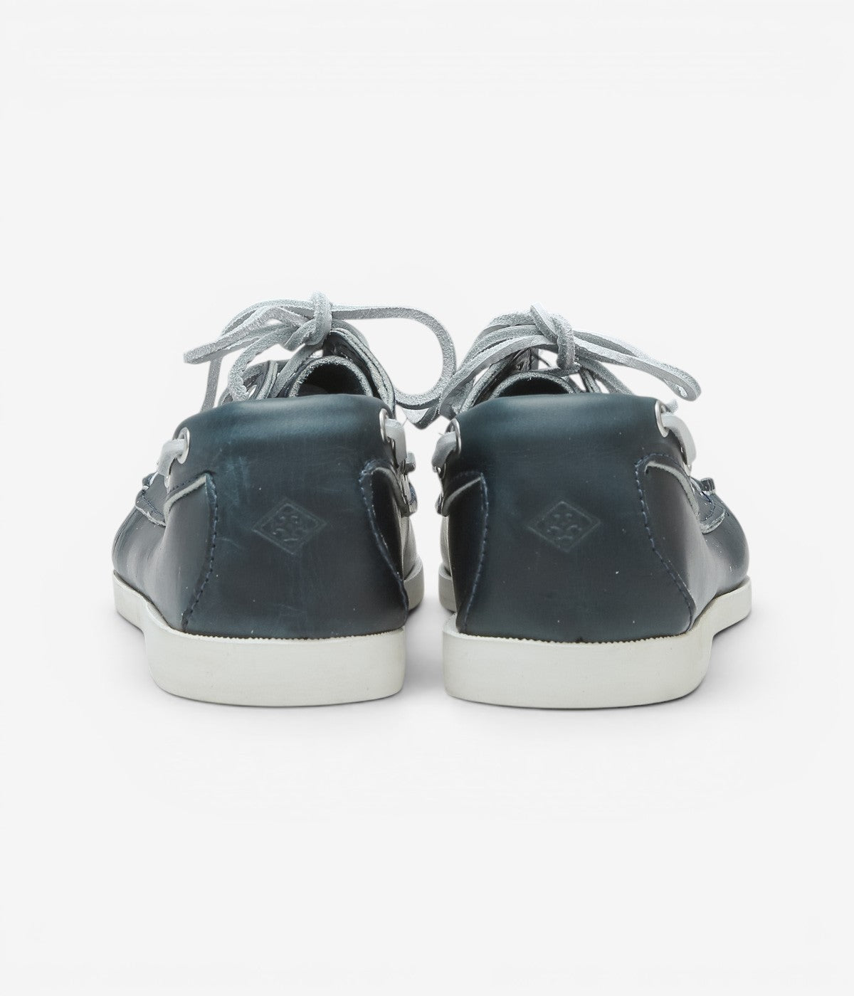 QUODDY TRAIL MOCCASIN ''HEAD BOAT SHOE(WHITE BOAT SOLE)'' (NAVY LEATHER)