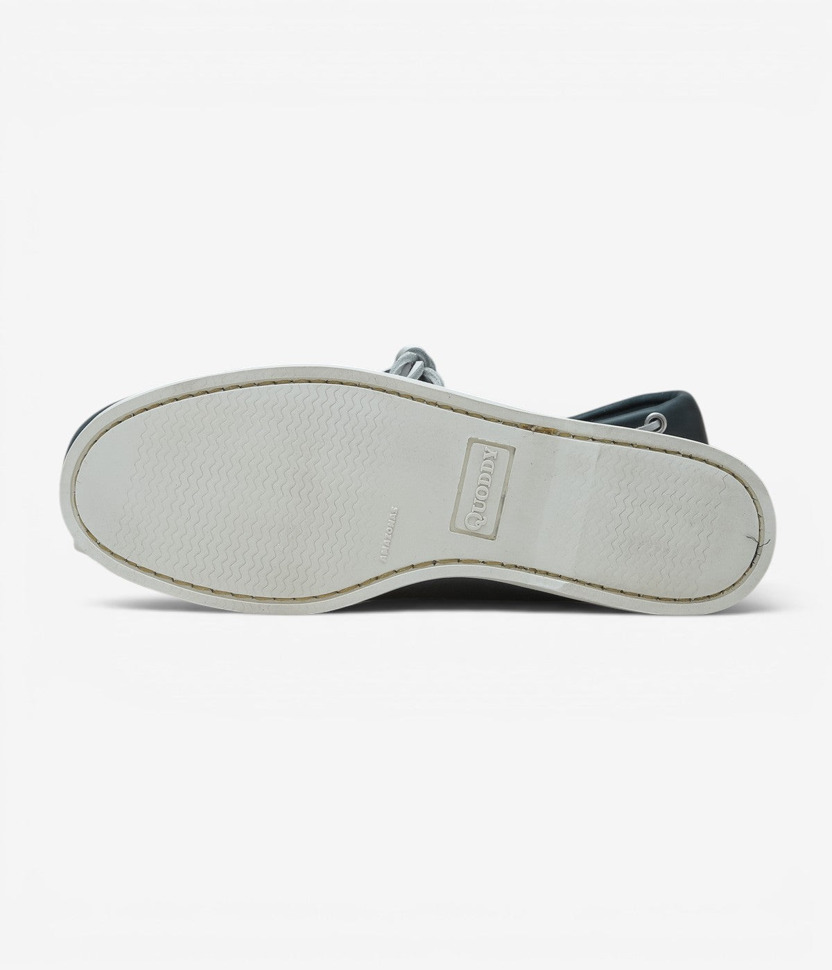 QUODDY TRAIL MOCCASIN ''HEAD BOAT SHOE(WHITE BOAT SOLE)'' (NAVY LEATHER)