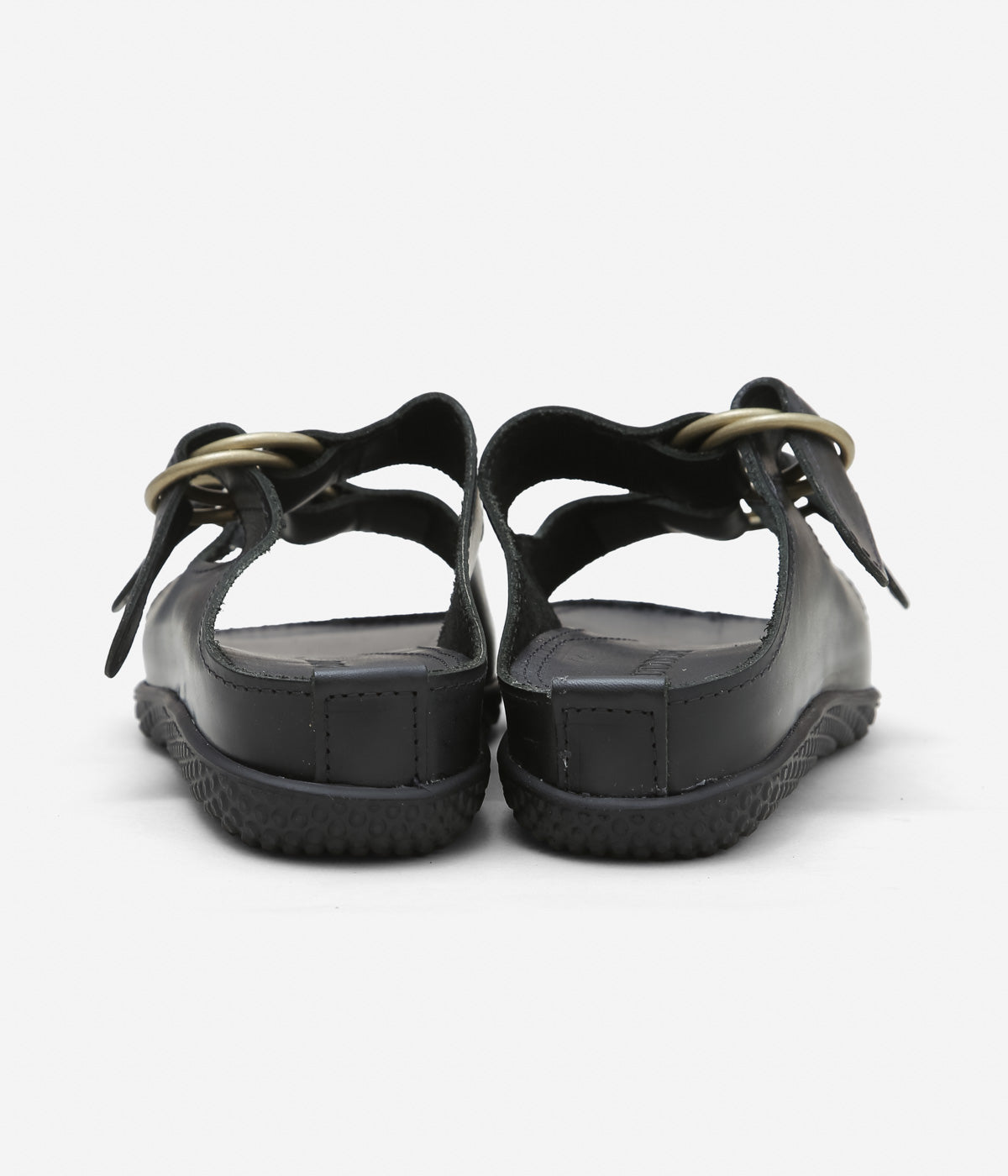QUODDY TRAIL MOCCASIN "LEWISTON SANDAL" (BLACK LEATHER)