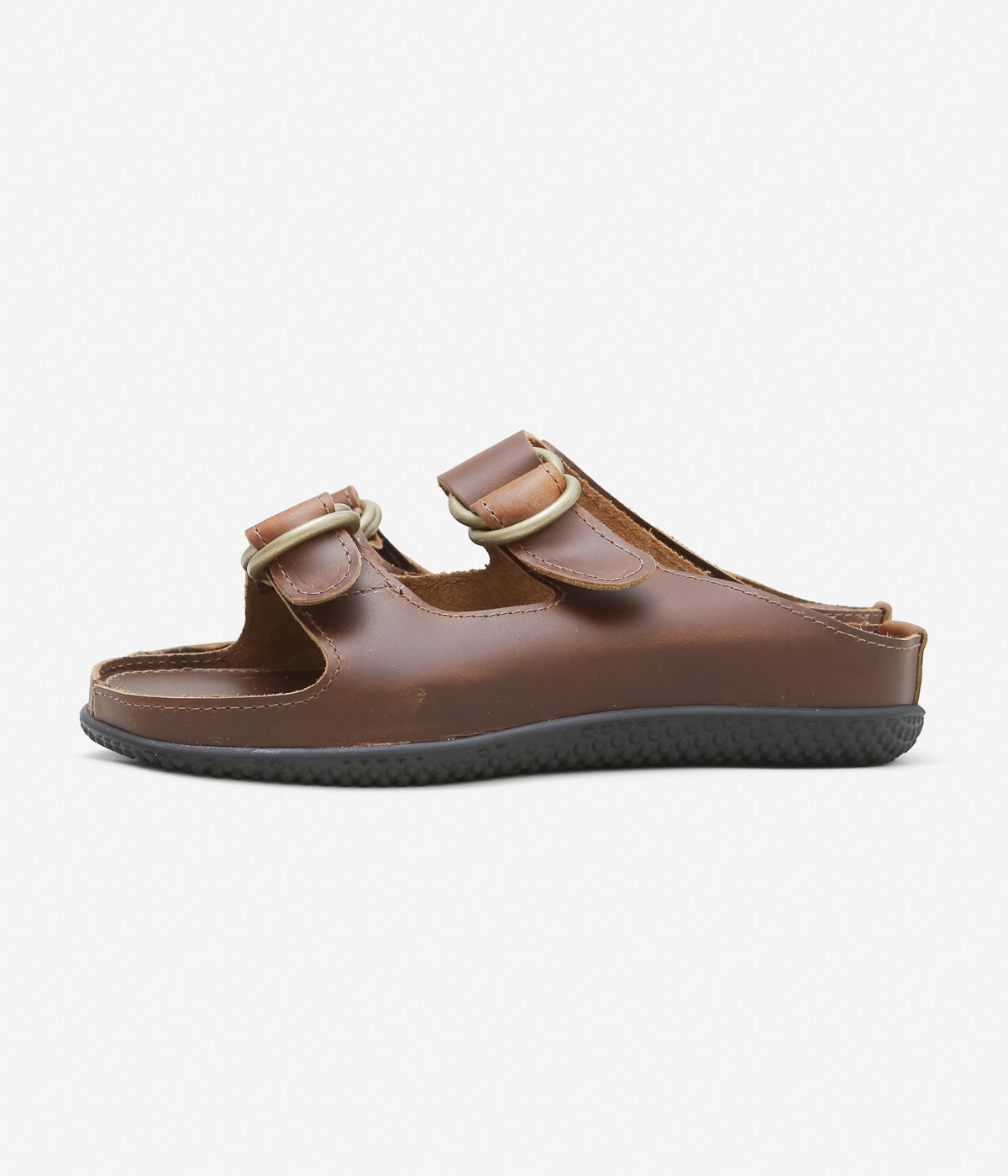 QUODDY TRAIL MOCCASIN "LEWISTON SANDAL" (BROWN LEATHER)