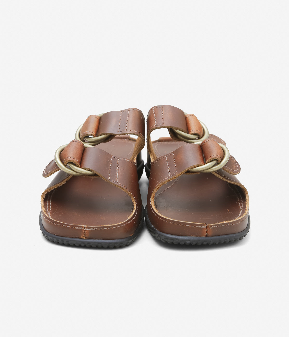 QUODDY TRAIL MOCCASIN "LEWISTON SANDAL" (BROWN LEATHER)