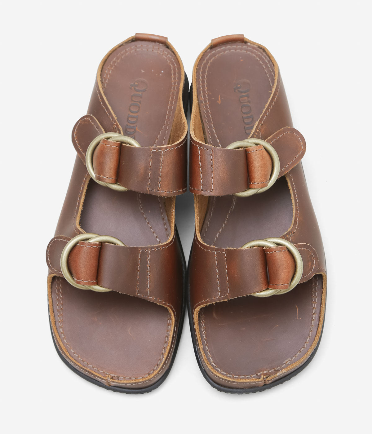 QUODDY TRAIL MOCCASIN "LEWISTON SANDAL" (BROWN LEATHER)