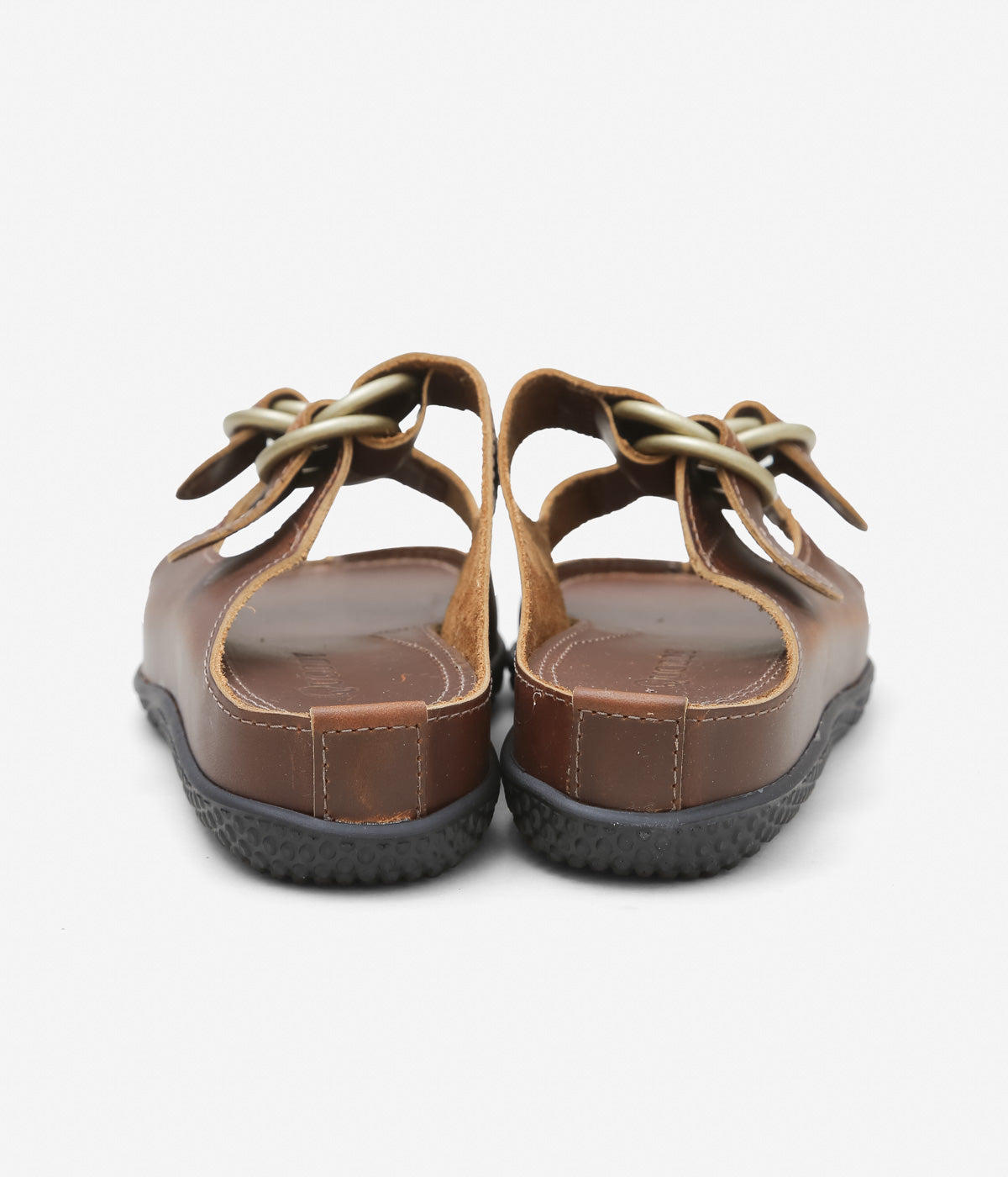 QUODDY TRAIL MOCCASIN "LEWISTON SANDAL" (BROWN LEATHER)