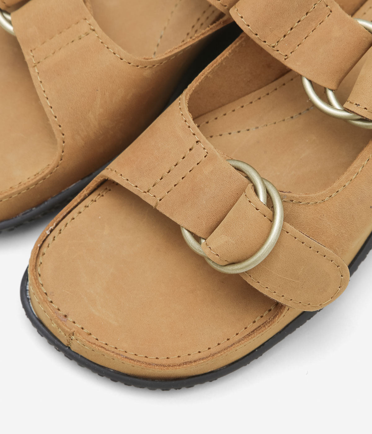 QUODDY TRAIL MOCCASIN "LEWISTON SANDAL" (PEANUT LEATHER)