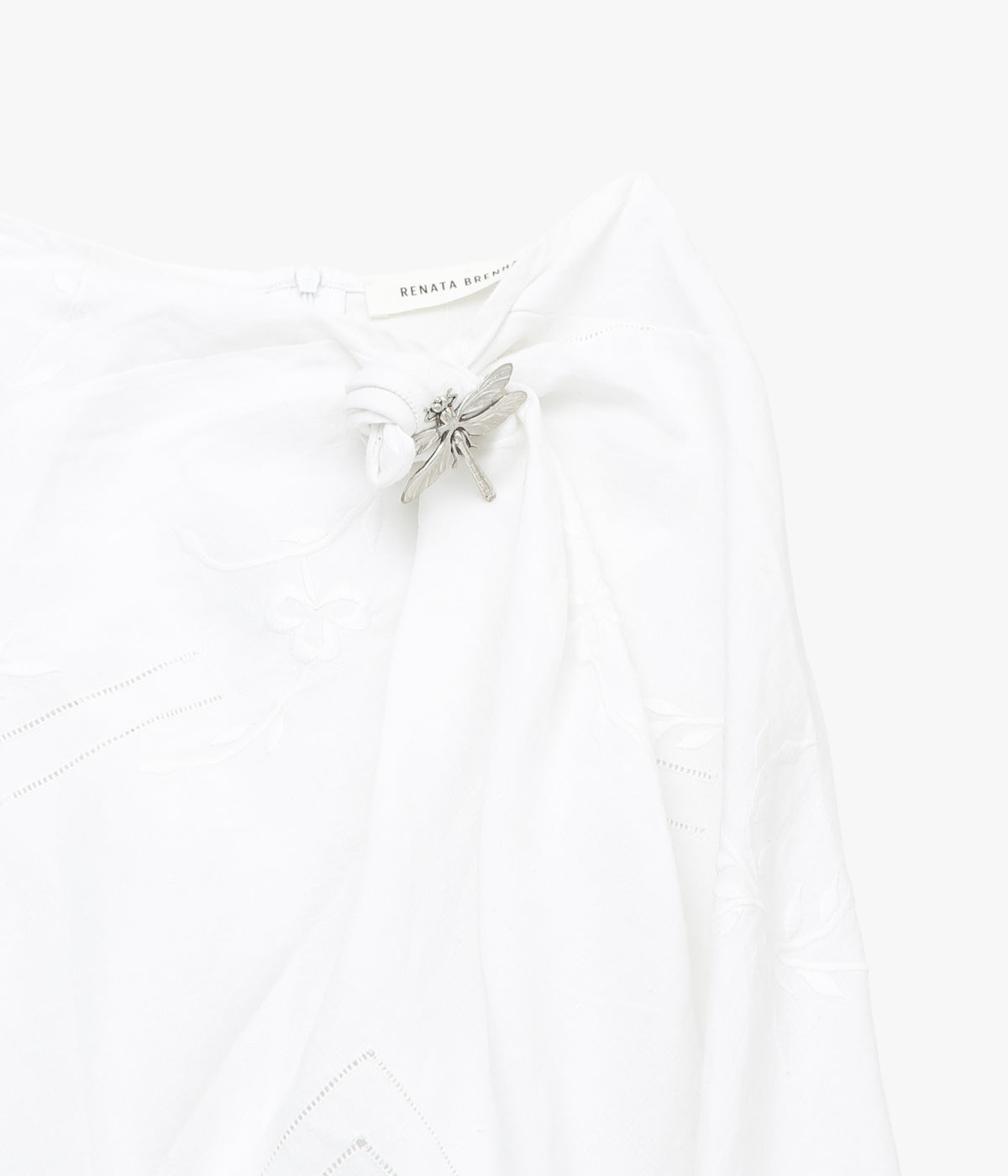 RENATA BRENHA ''NAPKIN RING SKIRT /1'' (OFF WHITE, UPCYCLED)