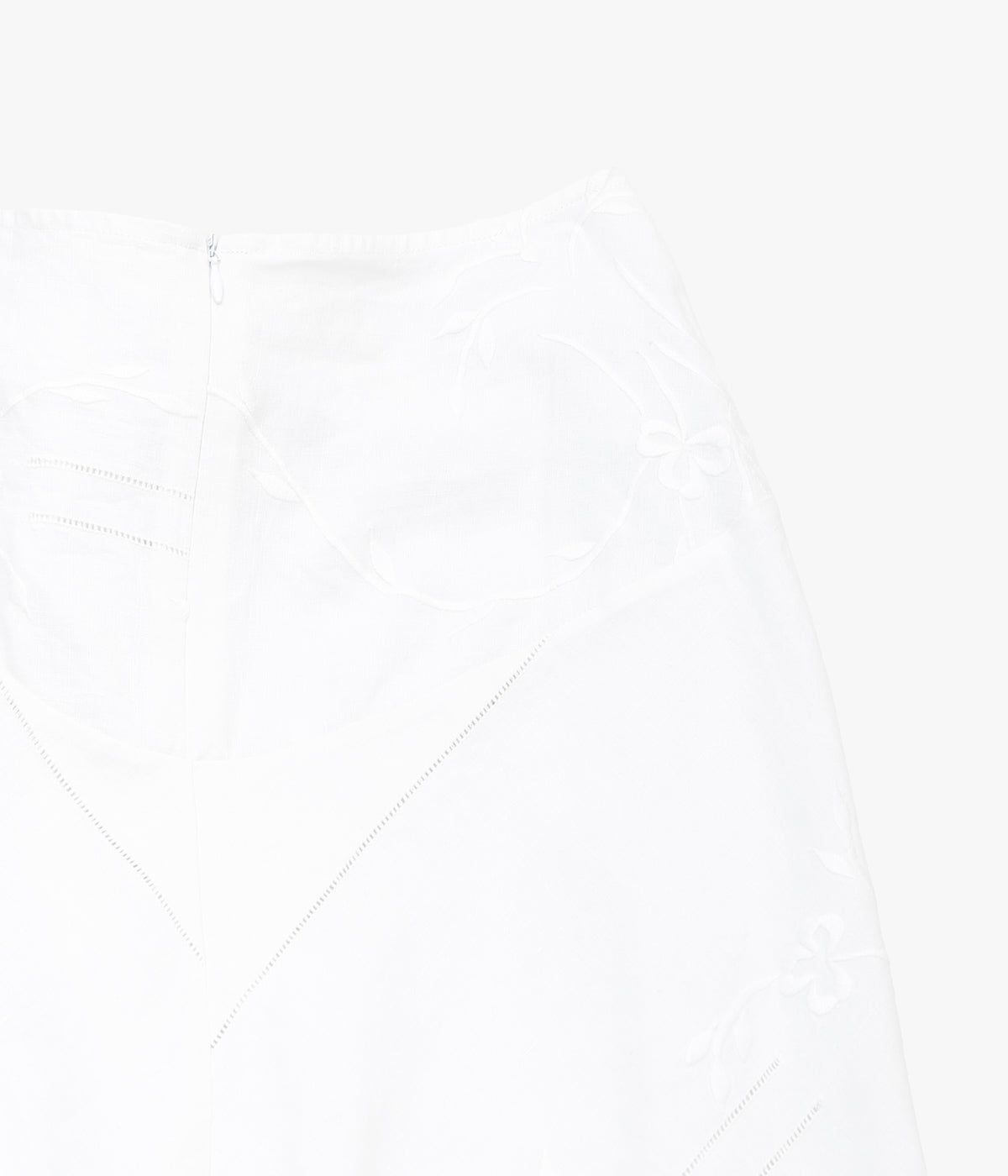 RENATA BRENHA ''NAPKIN RING SKIRT /1'' (OFF WHITE, UPCYCLED)