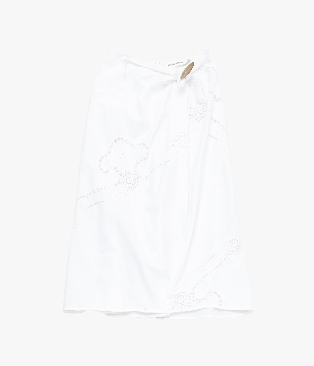 RENATA BRENHA ''NAPKIN RING SKIRT /2'' (OFF WHITE, UPCYCLED)