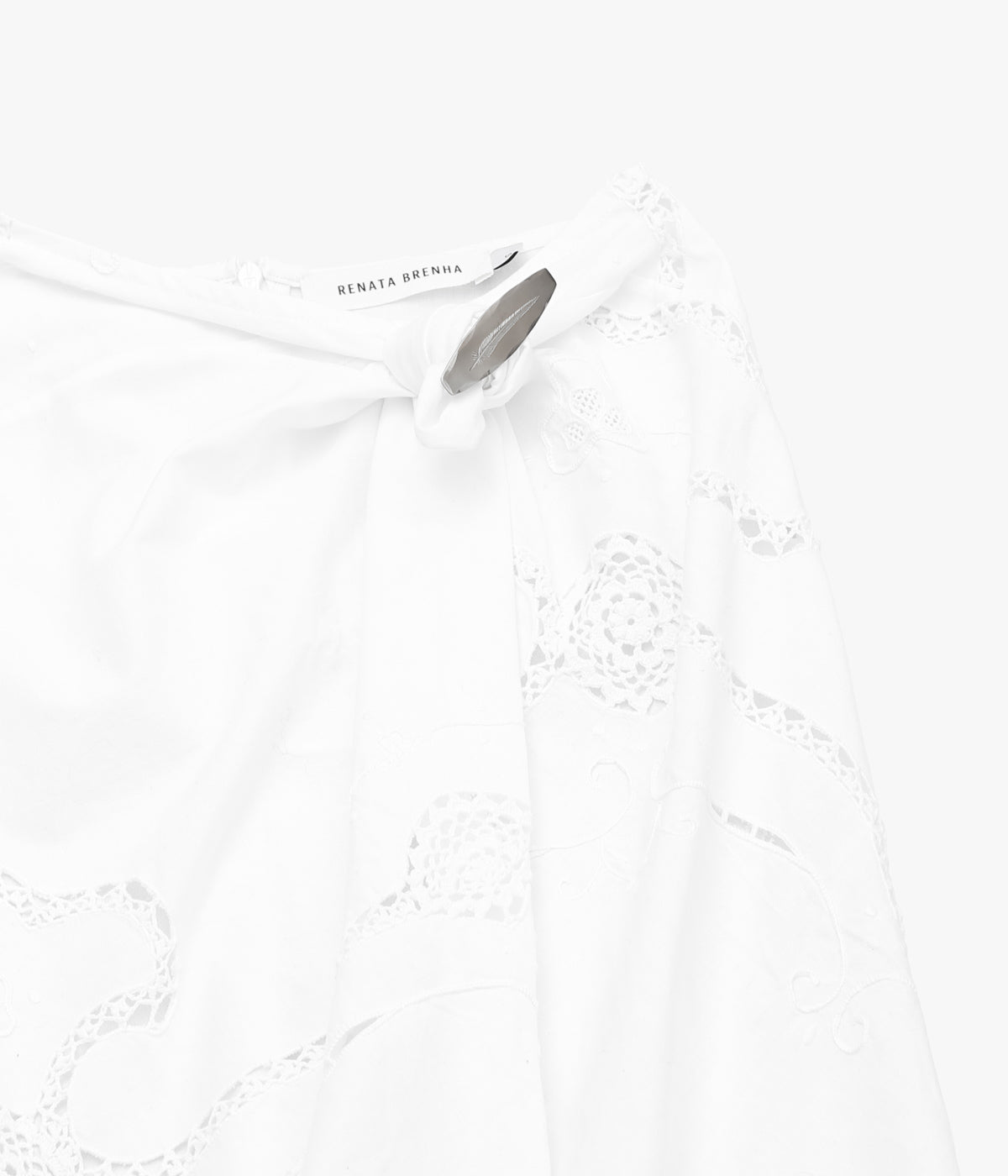 RENATA BRENHA ''NAPKIN RING SKIRT /2'' (OFF WHITE, UPCYCLED)