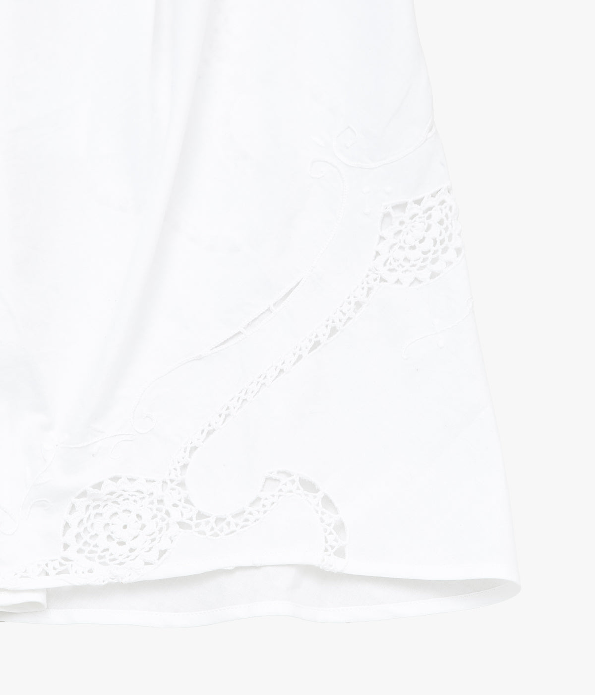 RENATA BRENHA ''NAPKIN RING SKIRT /2'' (OFF WHITE, UPCYCLED)