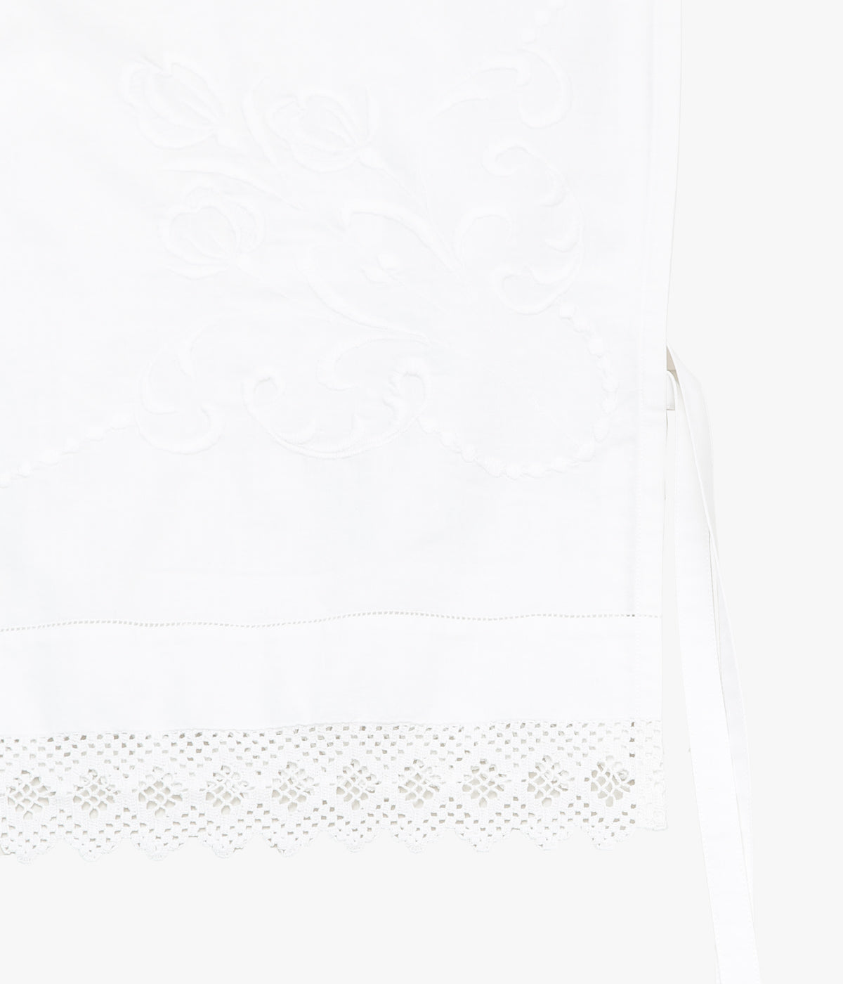 RENATA BRENHA ''TABLE RUNNER TOP /1'' (OFF WHITE, UPCYCLED)
