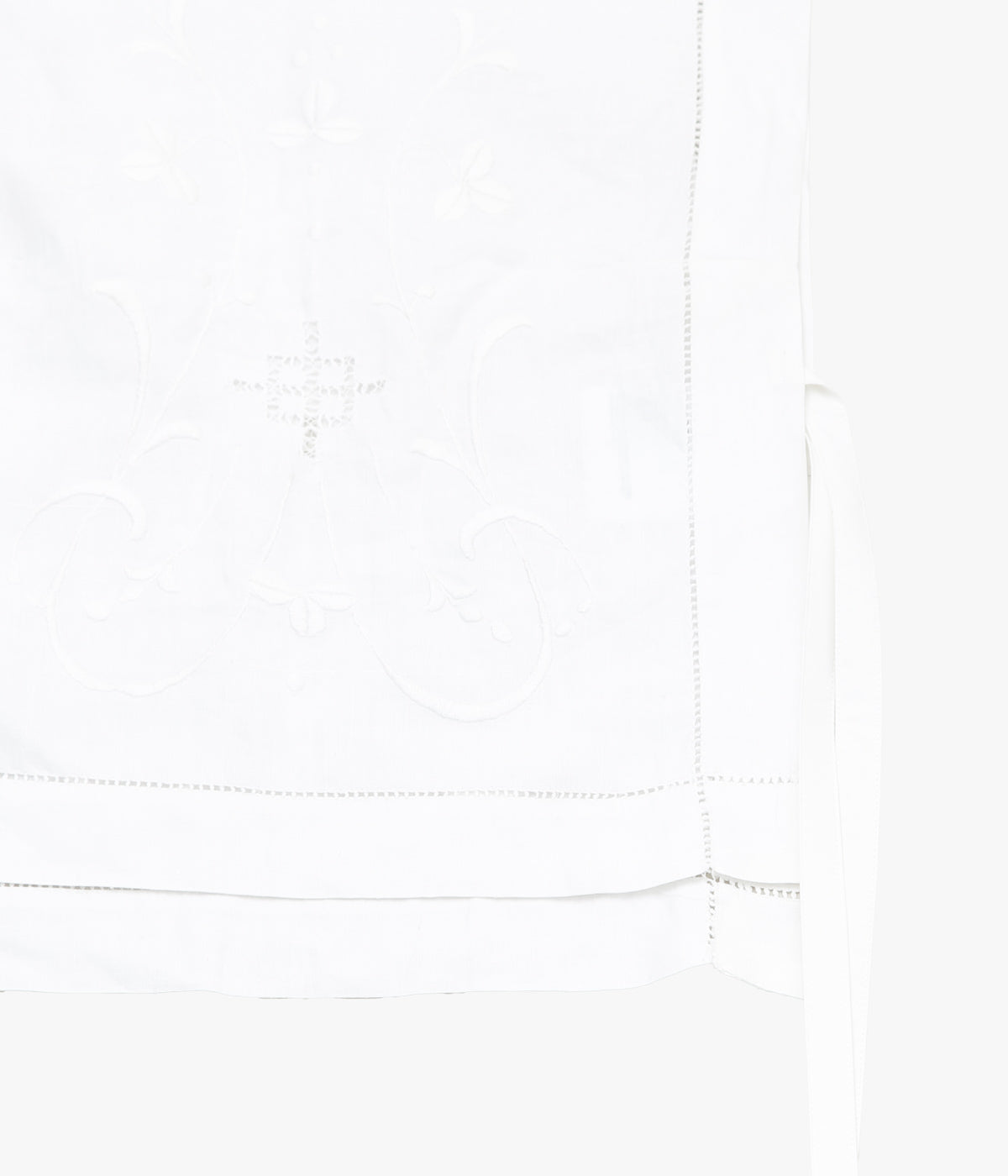 RENATA BRENHA ''TABLE RUNNER TOP /2'' (OFF WHITE, UPCYCLED)