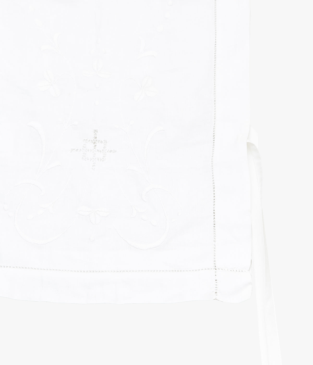 RENATA BRENHA ''TABLE RUNNER TOP /2'' (OFF WHITE, UPCYCLED)