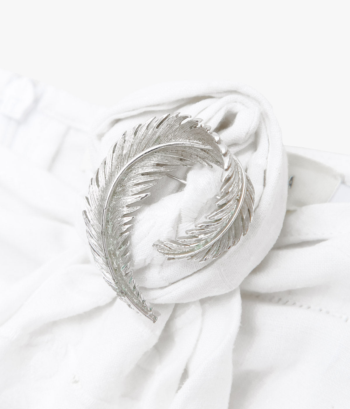 RENATA BRENHA ''NAPKIN RING SKIRT /1'' (OFF WHITE, UPCYCLED)