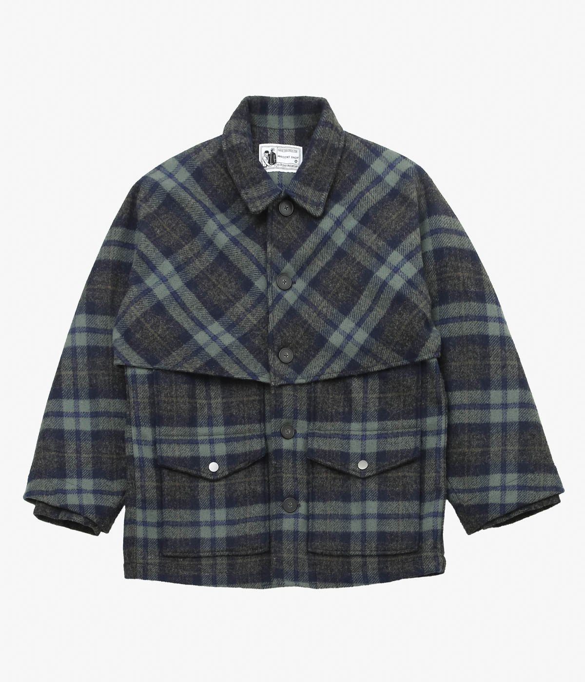 RICHARD MASCIANTONIO ''DOUBLE MAC JACKET'' (BLUE / BROWN PLAID DEADSTOCK)