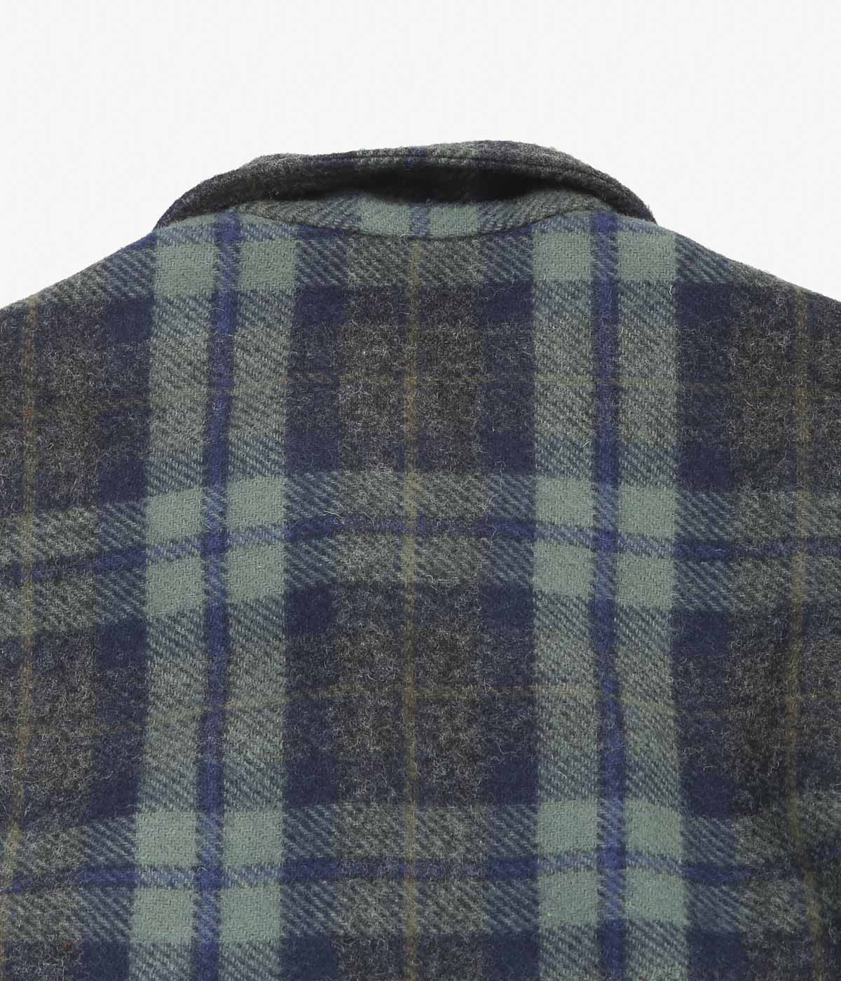 RICHARD MASCIANTONIO ''DOUBLE MAC JACKET'' (BLUE / BROWN PLAID DEADSTOCK)