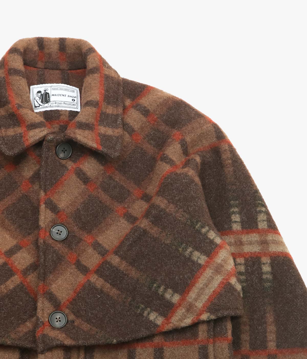 RICHARD MASCIANTONIO ''DOUBLE MAC JACKET'' (BROWN PLAID)