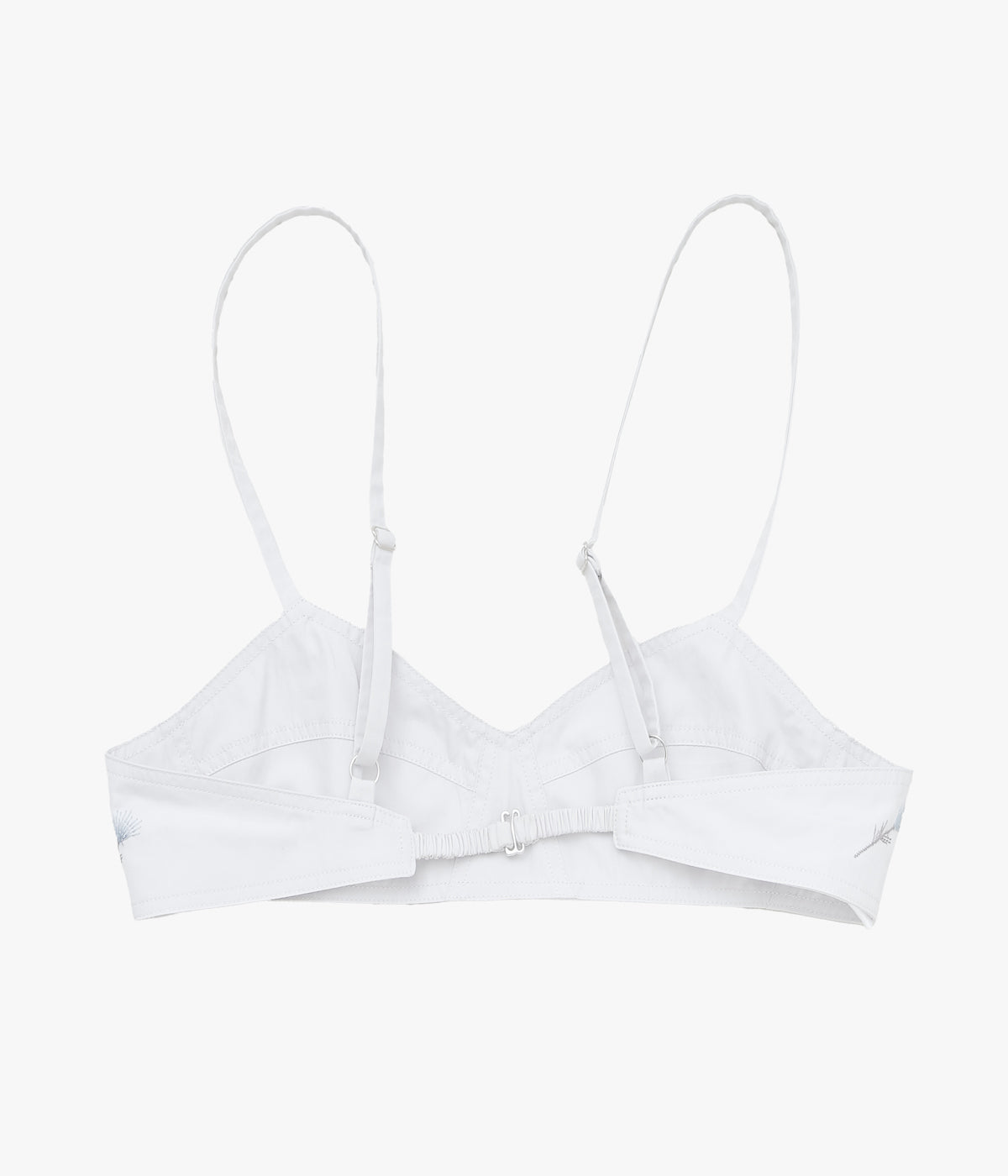 RIER ''BRA'' (LIGHT GREY FLOWERS POPELINE)
