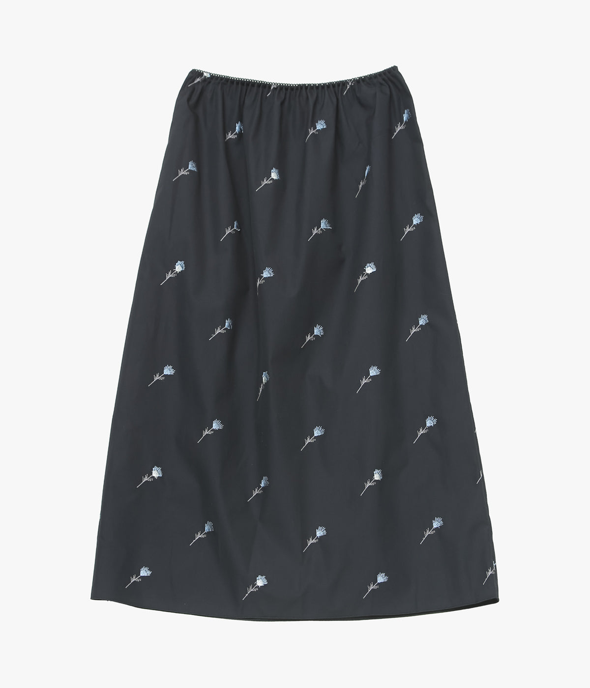 RIER ''JUPON'' (BLACK FLOWERS POPLIN)