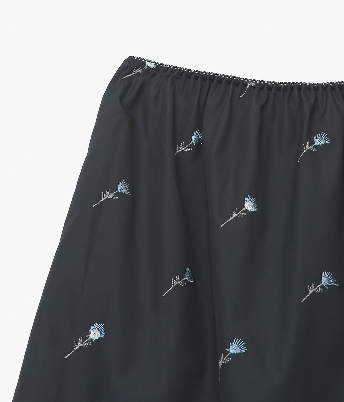 RIER ''JUPON'' (BLACK FLOWERS POPLIN)
