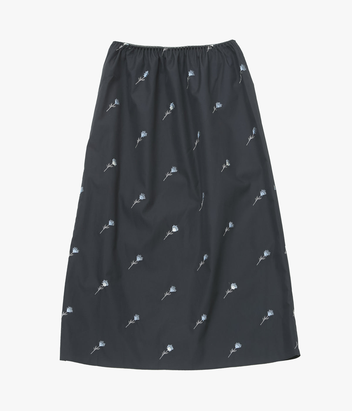 RIER ''JUPON'' (BLACK FLOWERS POPLIN)