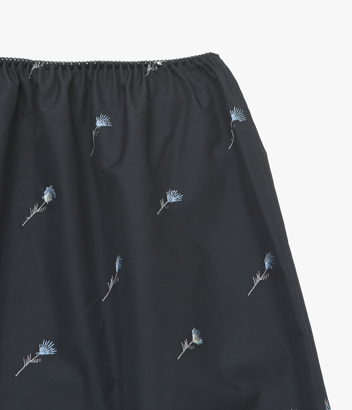 RIER ''JUPON'' (BLACK FLOWERS POPLIN)