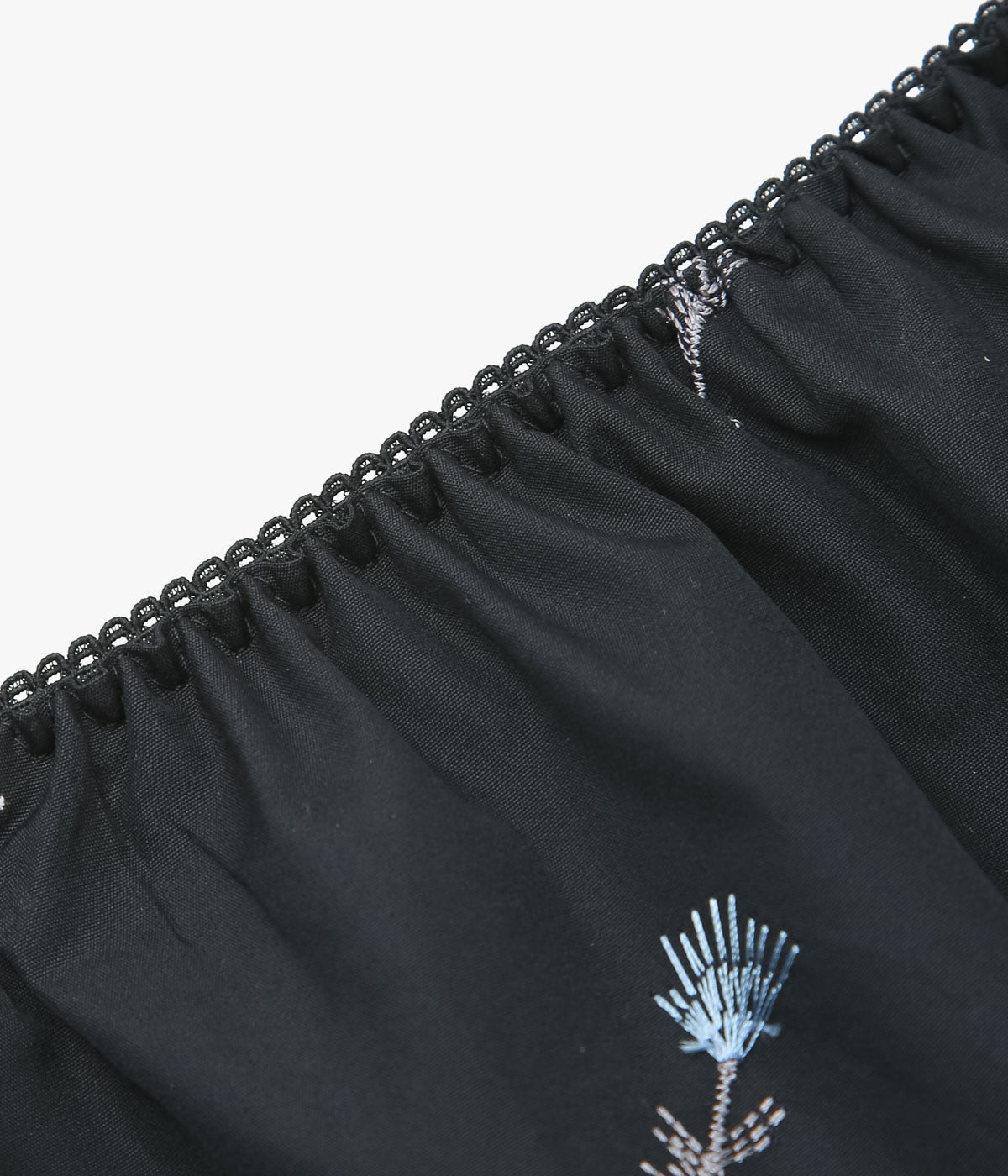 RIER ''JUPON'' (BLACK FLOWERS POPLIN)