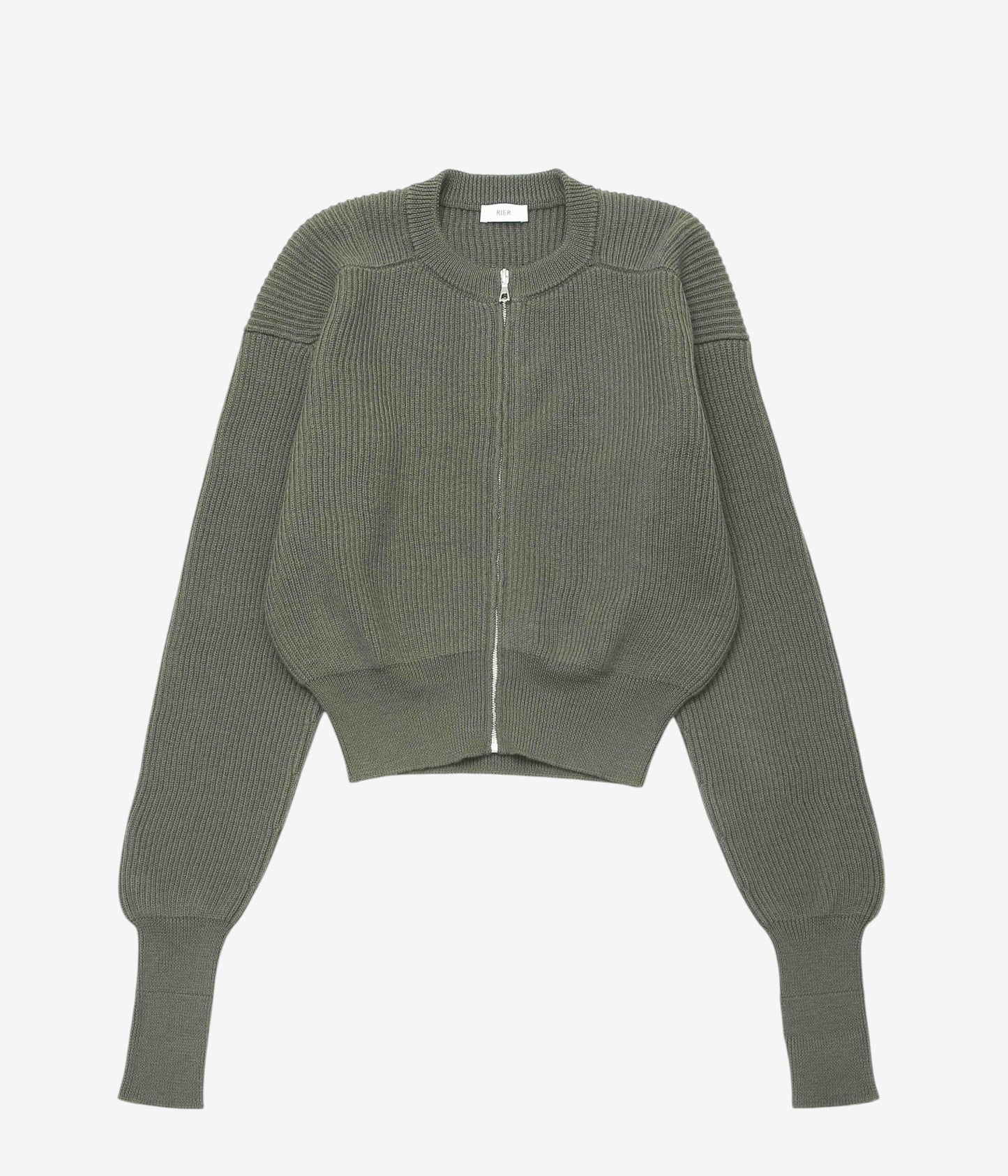 RIER ''ROUNDNECK ZIP UTILITY'' (FOREST KNIT)