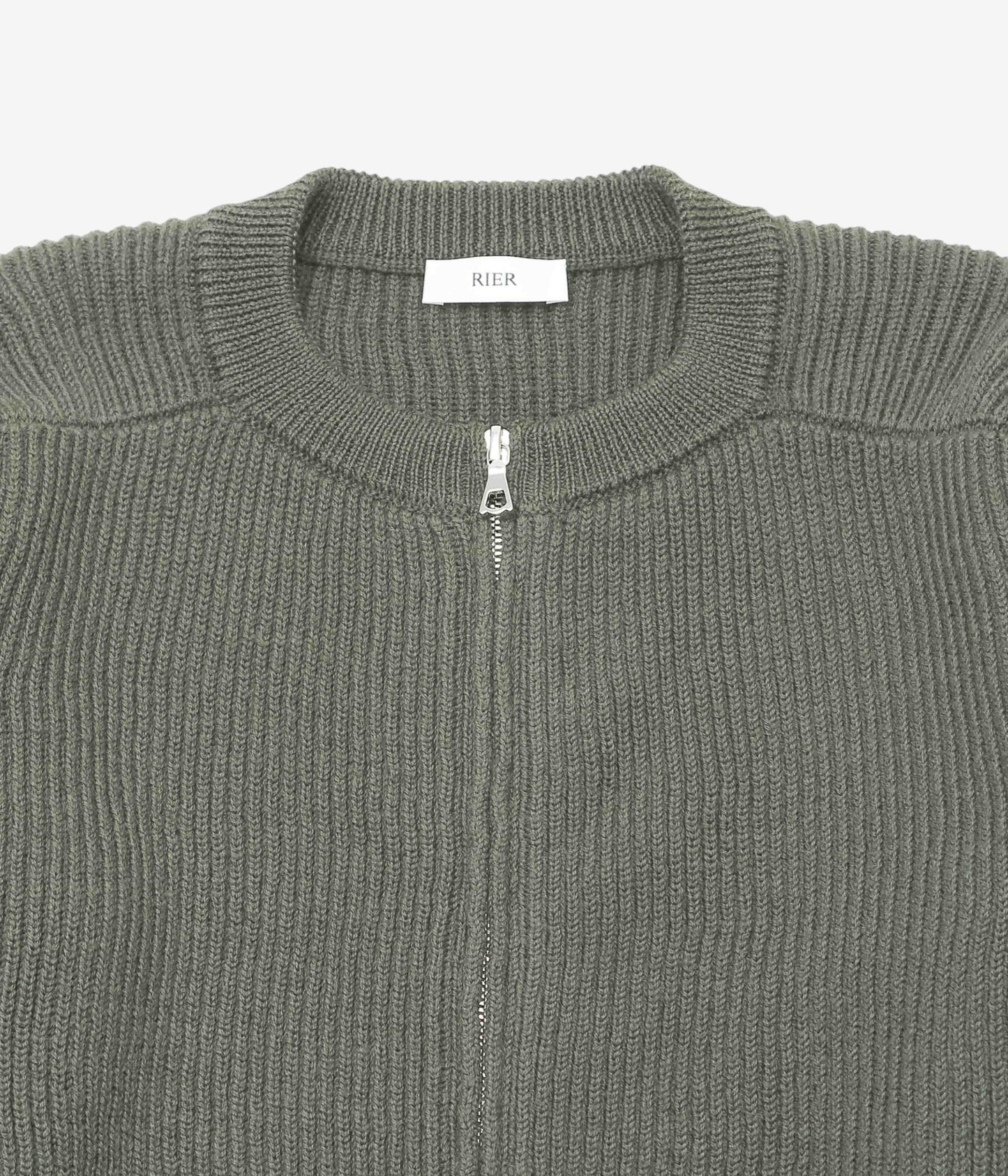 RIER ''ROUNDNECK ZIP UTILITY'' (FOREST KNIT)