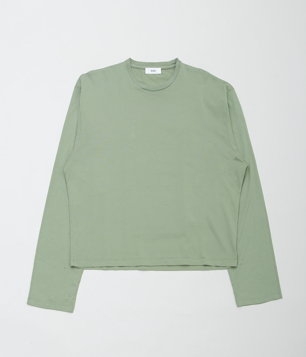 RIER ''T-SHIRT ROUND NECK LONG SLEEVES'' (ARGILE JERSEY)