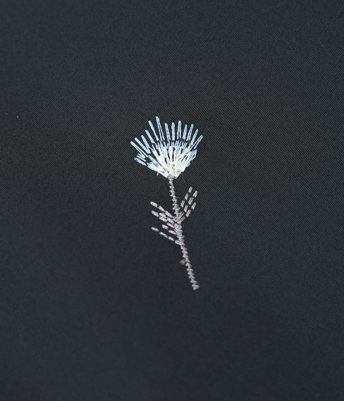 RIER ''TOP'' (BLACK FLOWERS POPELINE)