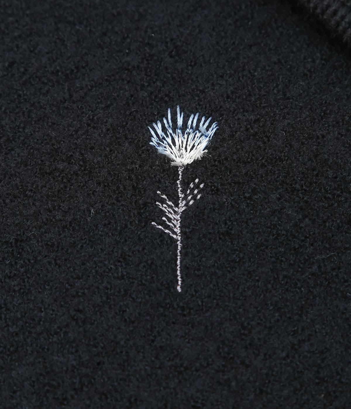 RIER ''WALKER GILET UTILITY'' (BLACK FLOWERS FELTED)