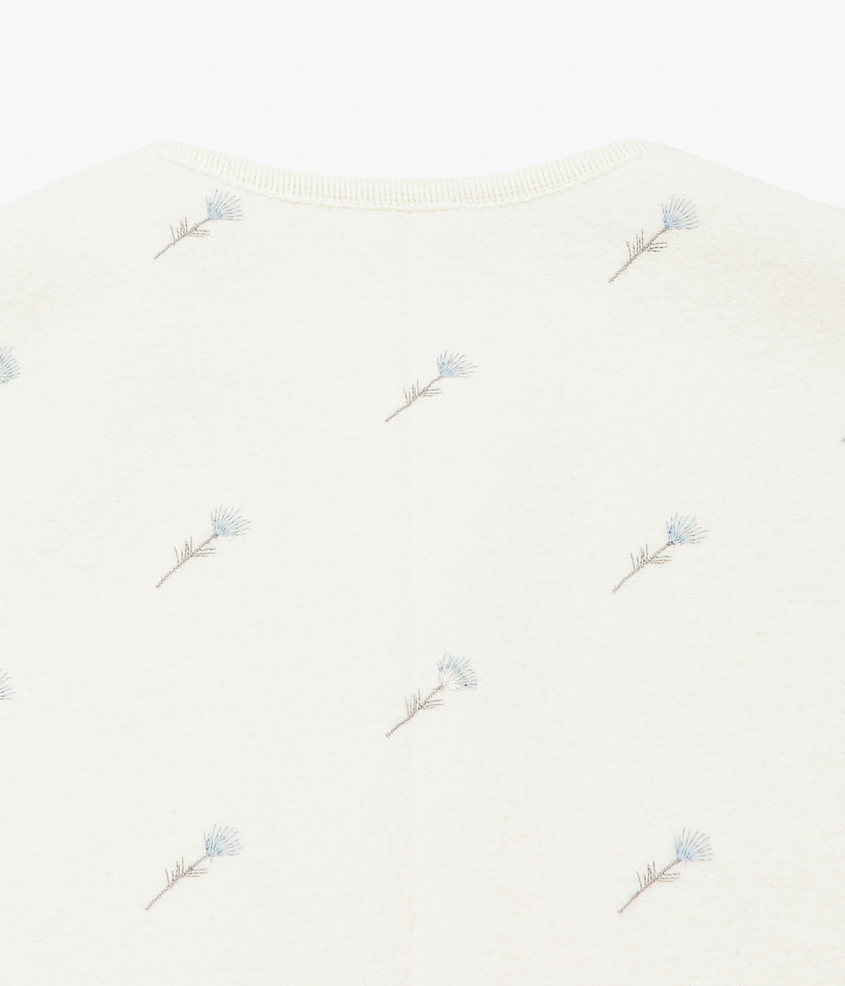 RIER "WALKER GILET UTILITY" (WHITE FLOWERS FELTED)