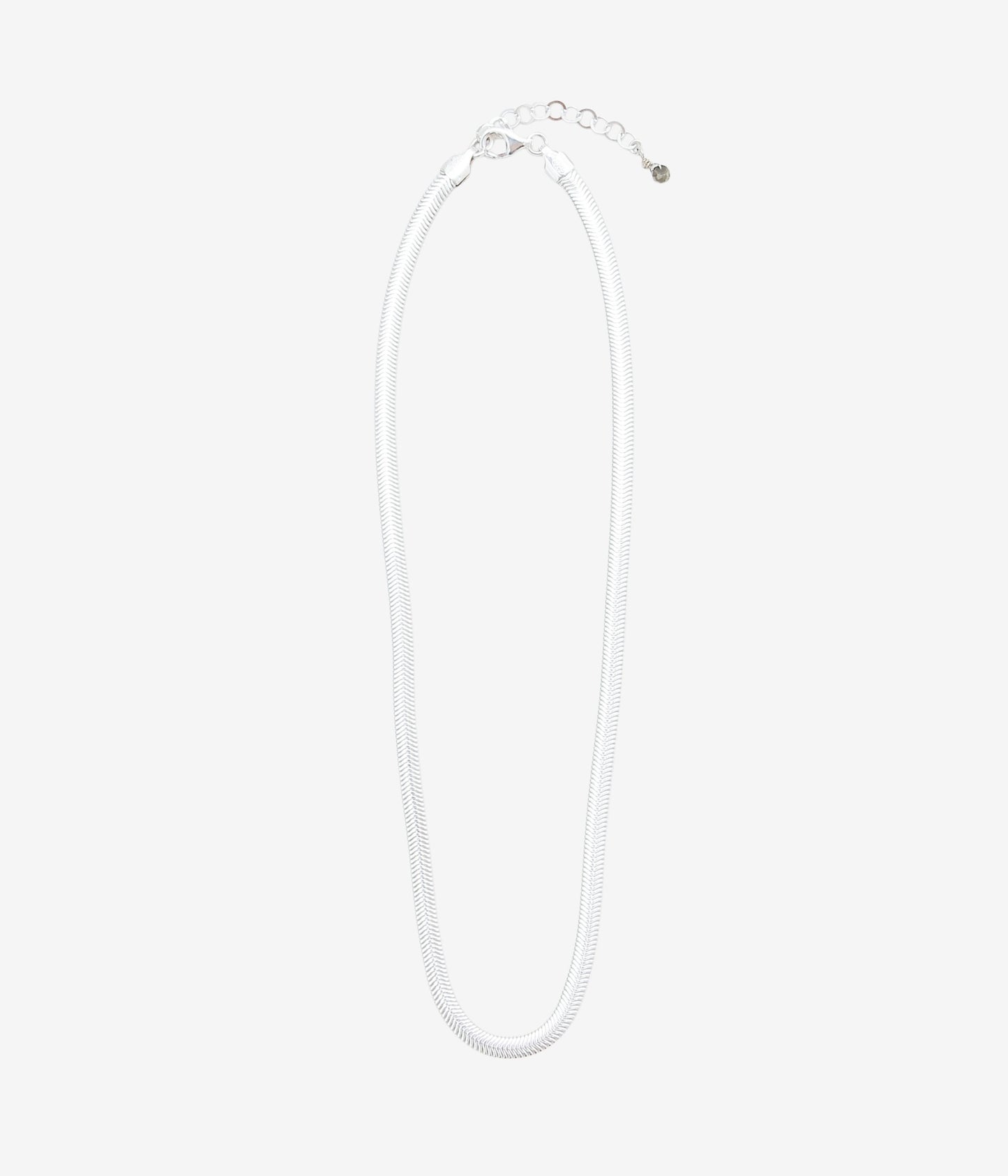 ORNAMENT&amp;CRIME ''SNAKE CHAIN NECKLACE'' (STARLING SILVER)
