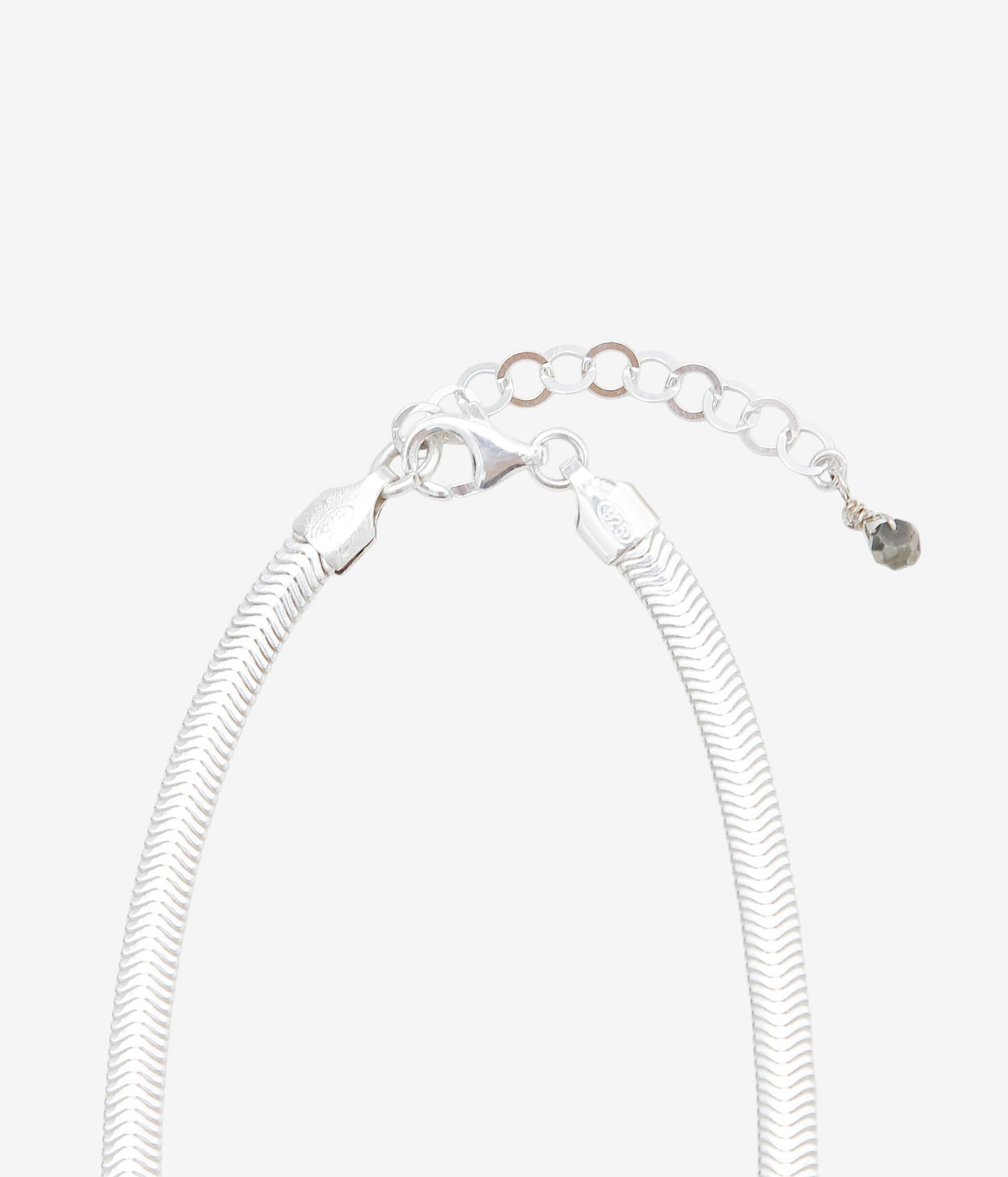 ORNAMENT&amp;CRIME ''SNAKE CHAIN NECKLACE'' (STARLING SILVER)