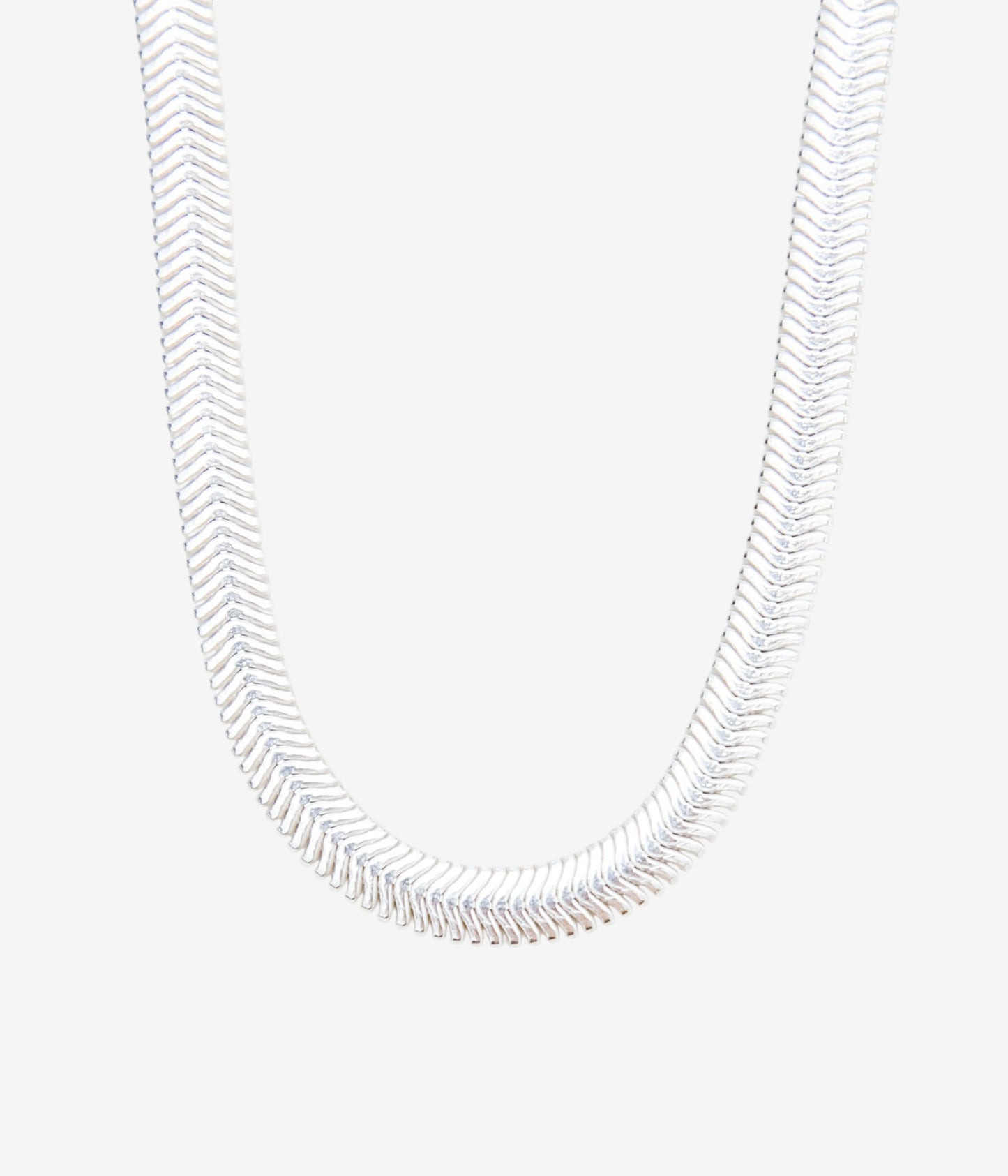 ORNAMENT&amp;CRIME ''SNAKE CHAIN NECKLACE'' (STARLING SILVER)