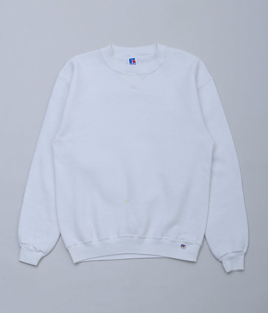 USED&VINTAGE ``RUSSELL 80s SWEATSHIRT'' (WHITE)