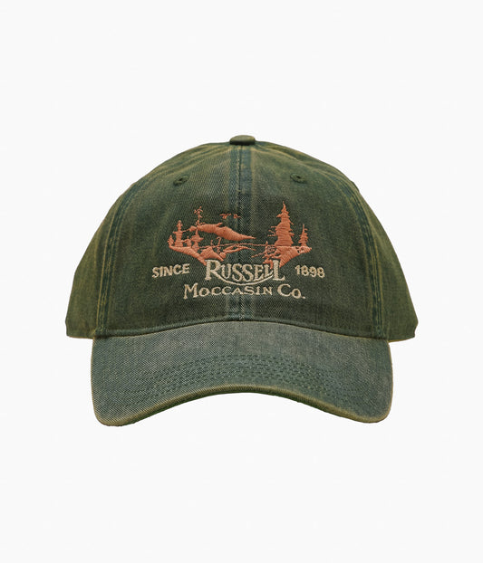 RUSSELL MOCCASIN ''VINTAGE LOGO FIELD HAT'' (GREEN)
