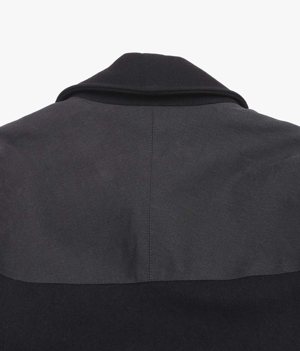 S.E.H KELLY ''DONKEY JACKET｜HEAVY MELTON × SAIL CLOTH COTTON'' (BLACK)