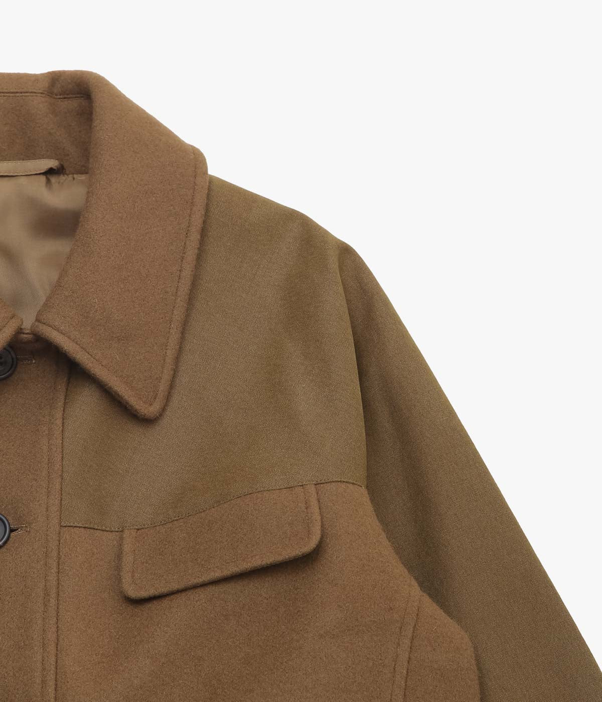 S.E.H KELLY ''DONKEY JACKET｜HEAVY MELTON × SAIL CLOTH COTTON'' (TABACCO)