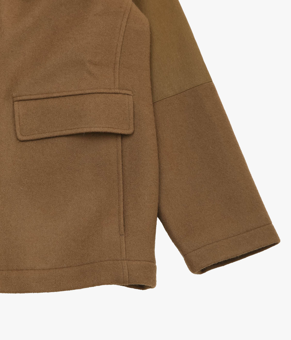 S.E.H KELLY ''DONKEY JACKET｜HEAVY MELTON × SAIL CLOTH COTTON'' (TABACCO)