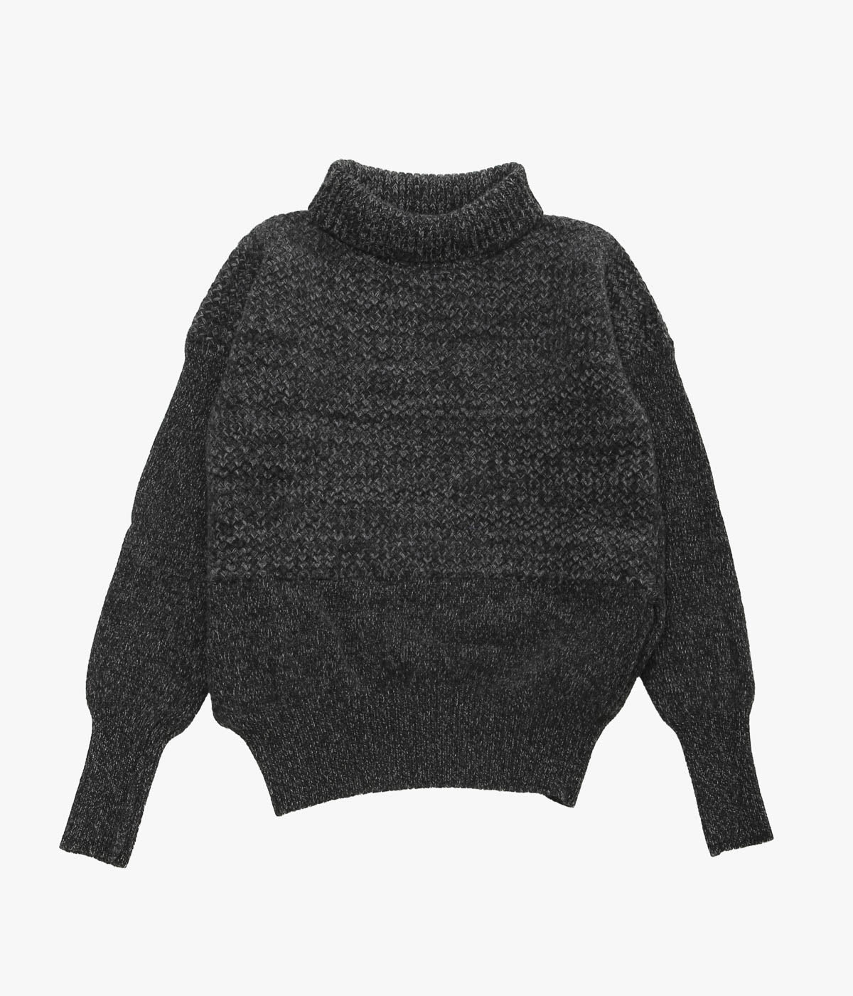 S.E.H KELLY '' GANSEY ｜LAMBS WOOL KNIT'' (CHARCOAL)