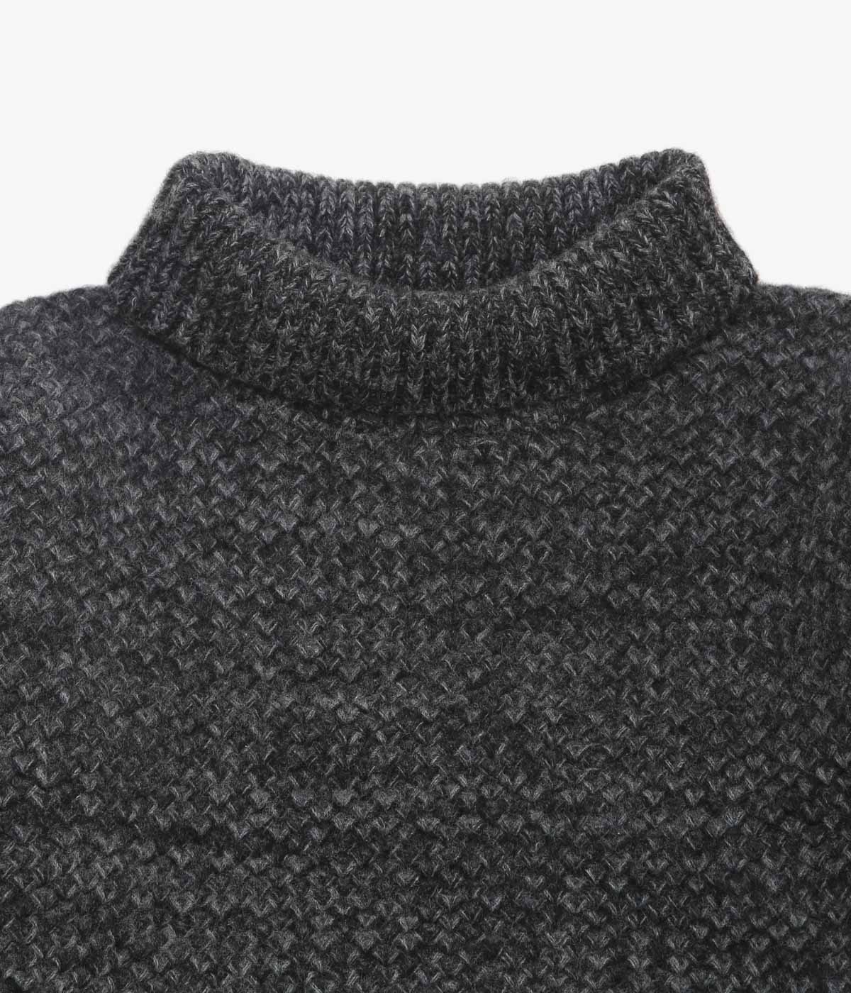 S.E.H KELLY '' GANSEY ｜LAMBS WOOL KNIT'' (CHARCOAL)