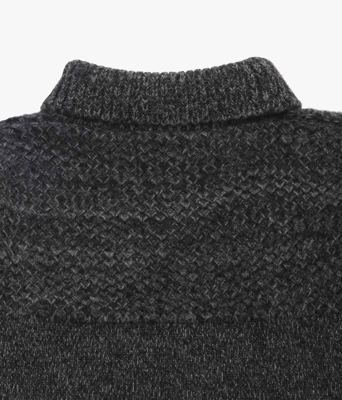 S.E.H KELLY '' GANSEY ｜LAMBS WOOL KNIT'' (CHARCOAL)